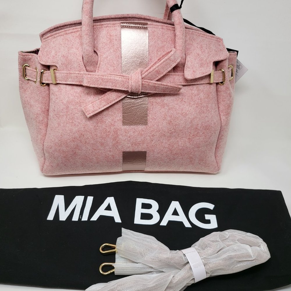 Mia Wool Satchel Shoulder Bag